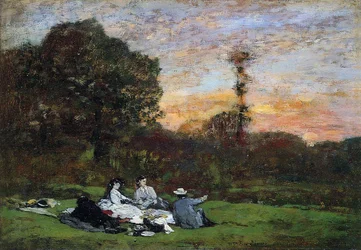 La famiglia Manet in picnic, 1866